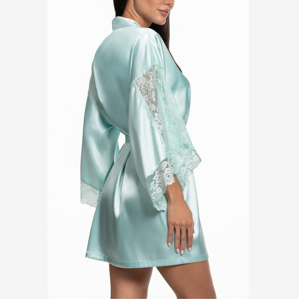 Jonquil Lillie Wrap LLL030 in Pale Turquoise-Robes-Jonquil in Bloom-Pale Turquoise-XSmall/Small-Anna Bella Fine Lingerie, Reveal Your Most Gorgeous Self!