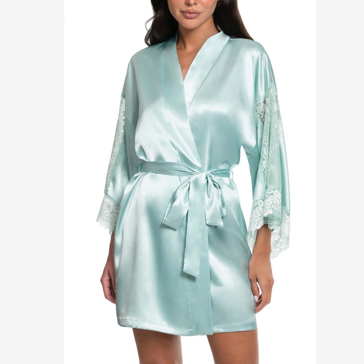 Jonquil Lillie Wrap LLL030 in Pale Turquoise-Robes-Jonquil in Bloom-Pale Turquoise-XSmall/Small-Anna Bella Fine Lingerie, Reveal Your Most Gorgeous Self!