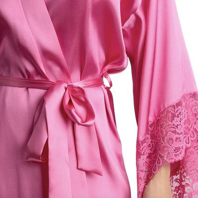 Lise Charmel Splendeur Soie Silk Robe in Splendeur Rose ALC2080