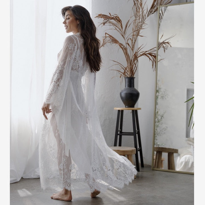 Jonquil Marry Me Robe MRM035 in Ivory-Robes-Jonquil in Bloom-Ivory-XSmall/Small-Anna Bella Fine Lingerie, Reveal Your Most Gorgeous Self!