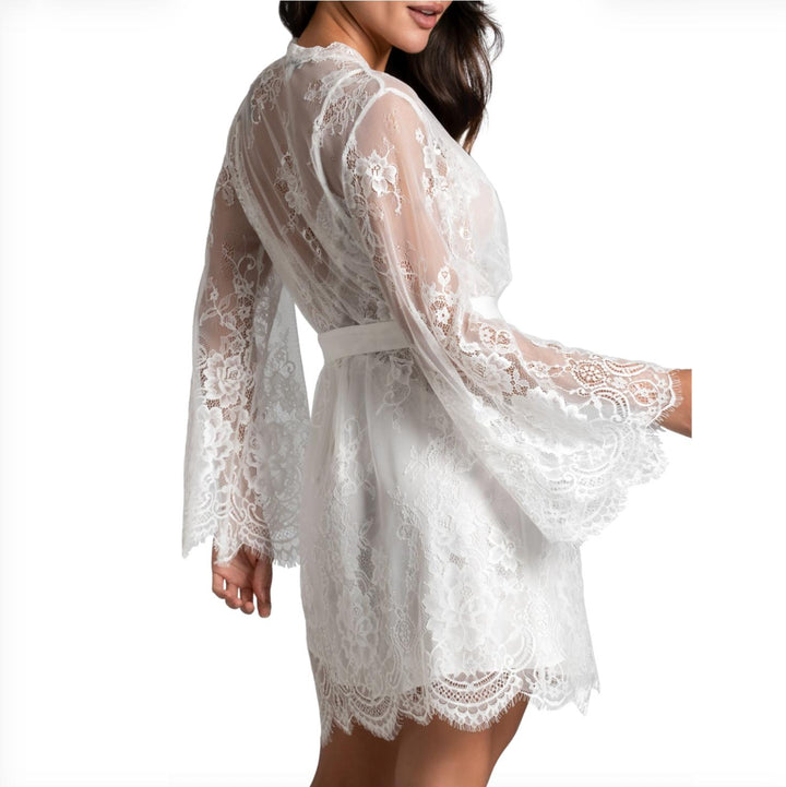 Jonquil Marry Me Wrap MRM030 in Ivory-Robes-Jonquil in Bloom-Ivory-XSmall/Small-Anna Bella Fine Lingerie, Reveal Your Most Gorgeous Self!