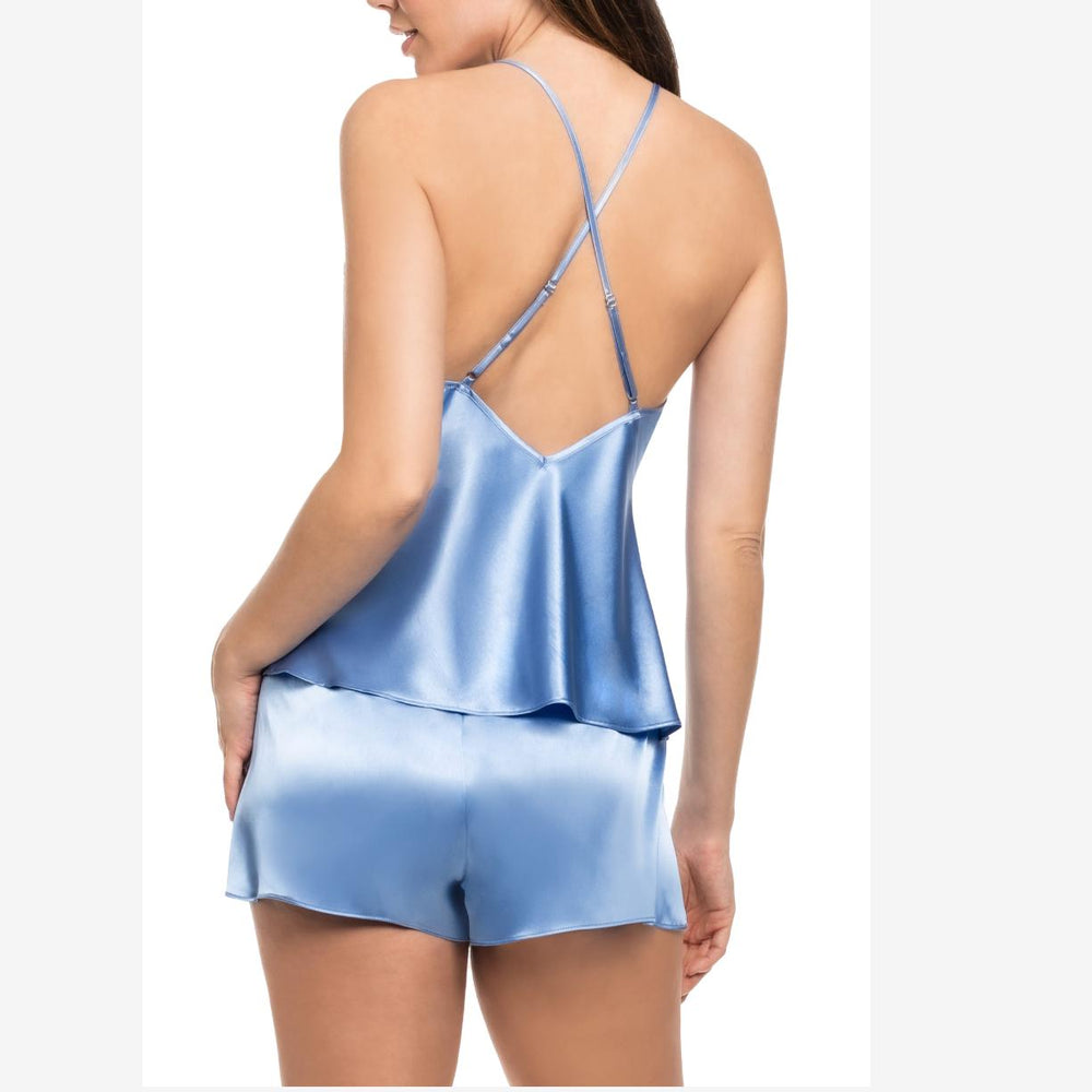 Jonquil Raelynn Cami Short Set RLN040-Sleepwear-Jonquil in Bloom-Cornflower Blue-XSmall-Anna Bella Fine Lingerie, Reveal Your Most Gorgeous Self!