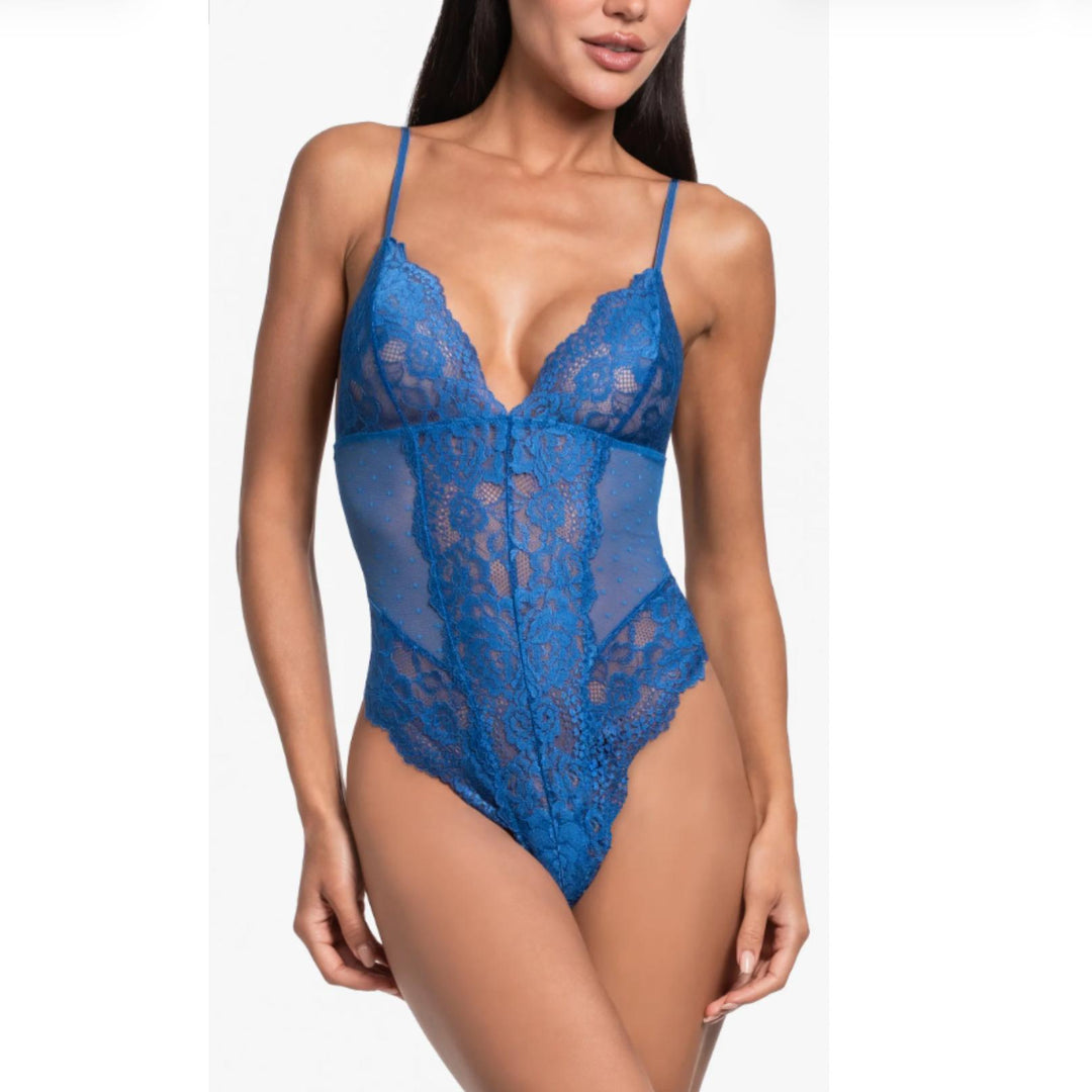 Jonquil Rosemary Teddy RRY094 Navy Chiffon-Bodysuit-Jonquil in Bloom-Navy Chiffon-XSmall-Anna Bella Fine Lingerie, Reveal Your Most Gorgeous Self!