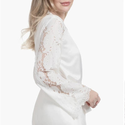 Jonquil Shyla Wrap SYH030-Robes-Jonquil in Bloom-Ivory-XSmall/Small-Anna Bella Fine Lingerie, Reveal Your Most Gorgeous Self!