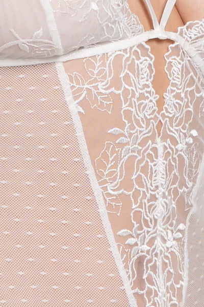 Jonquil Tasha Teddy TSH098-Bodysuit-Jonquil in Bloom-Ivory-XSmall-Anna Bella Fine Lingerie, Reveal Your Most Gorgeous Self!