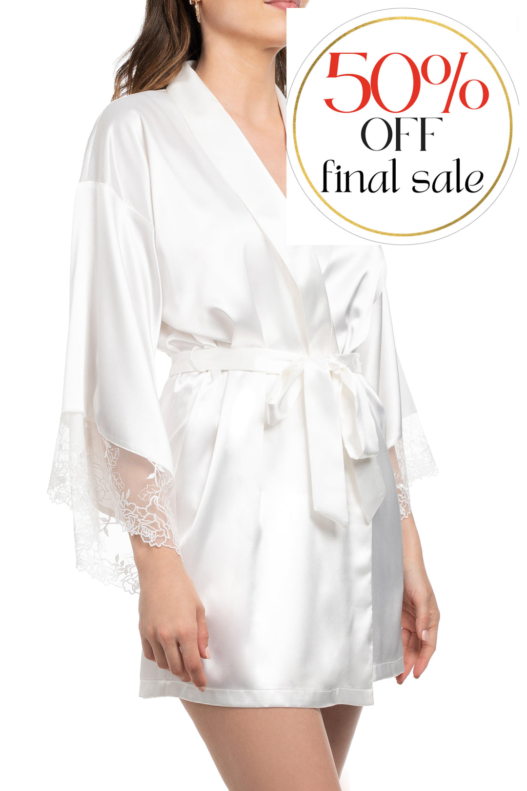 Jonquil Tasha Wrap TSH030-Robes-Jonquil in Bloom-Ivory-XSmall/Small-Anna Bella Fine Lingerie, Reveal Your Most Gorgeous Self!