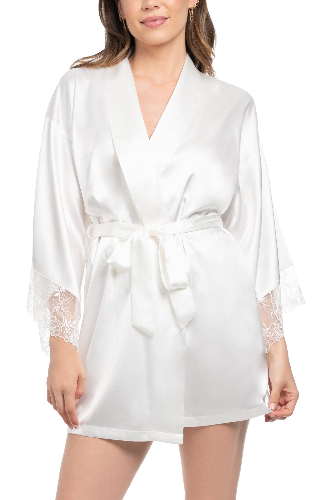 Jonquil Tasha Wrap TSH030-Robes-Jonquil in Bloom-Ivory-XSmall/Small-Anna Bella Fine Lingerie, Reveal Your Most Gorgeous Self!