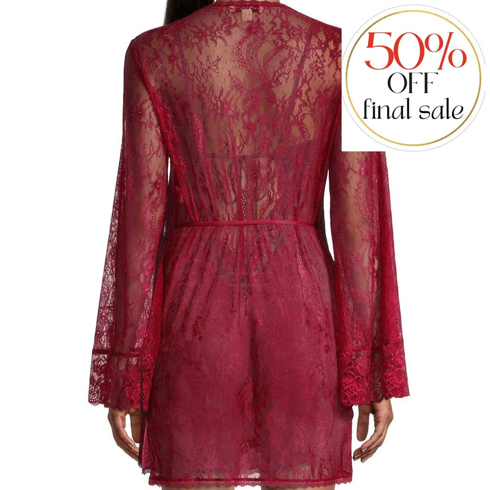 Jonquil Wait Until Dark Wrap in Cinnamon DUW030-Robes-Jonquil in Bloom-Cinnamon-XSmall/Small-Anna Bella Fine Lingerie, Reveal Your Most Gorgeous Self!
