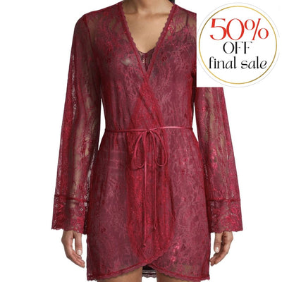 Jonquil Wait Until Dark Wrap in Cinnamon DUW030-Robes-Jonquil in Bloom-Cinnamon-XSmall/Small-Anna Bella Fine Lingerie, Reveal Your Most Gorgeous Self!