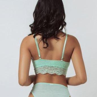 Kilo Brava Lace & Mesh Bralette-Anna Bella Fine Lingerie-Mist Green-Small-