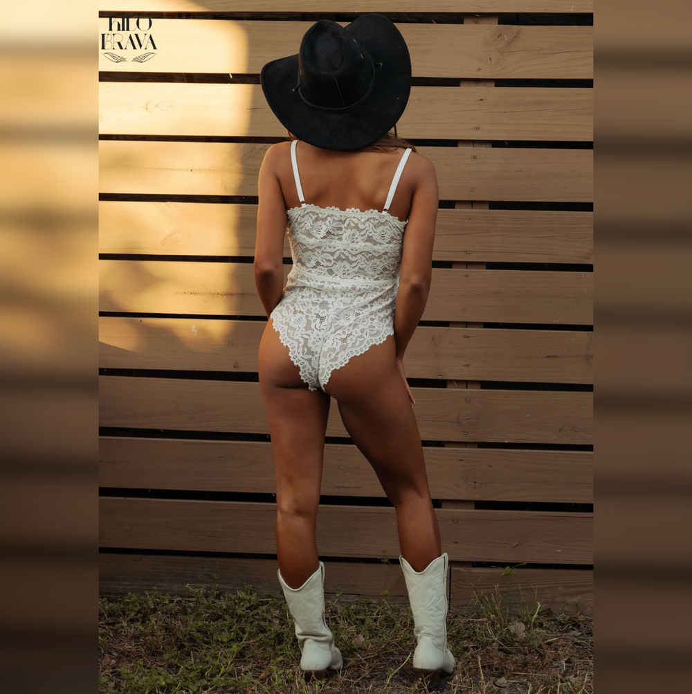 Kilo Brava Lace Teddy 13222 in White-Bodysuit-Kilo Brava-White-Small-Anna Bella Fine Lingerie, Reveal Your Most Gorgeous Self!