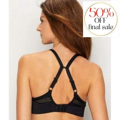 Le Mystere Active Balance Sports Bra 6210-Anna Bella Fine Lingerie-Smoke Grey-32-C