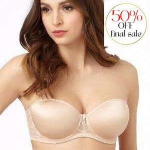 Le Mystere Sensuelle Strapless 2855-Anna Bella Fine Lingerie-Almond-34-B