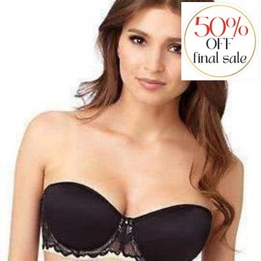 Le Mystere Sensuelle Strapless 2855-Strapless Bras-Le Mystere-Black-32-B-Anna Bella Fine Lingerie, Reveal Your Most Gorgeous Self!