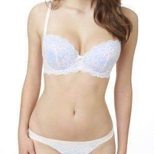 Le Mystere Sophia Lace 2435-Bras-Le Mystere-Ivory/Blue-34-C-Anna Bella Fine Lingerie, Reveal Your Most Gorgeous Self!