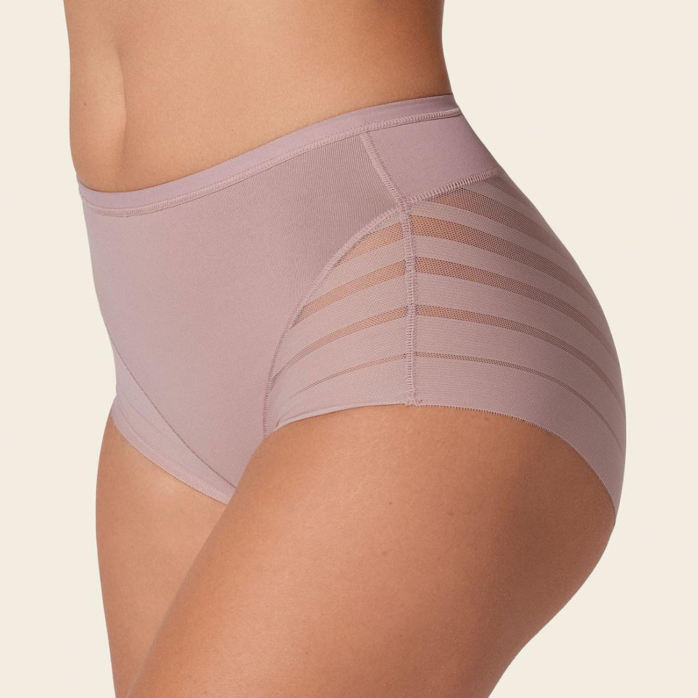 Leonisa Lace Stripe Undetectable Classic Shaper Panty 012903 in Pale Pink-Anna Bella Fine Lingerie-Pale Pink-Small-