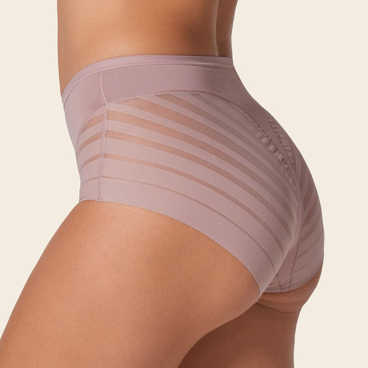 Leonisa Lace Stripe Undetectable Classic Shaper Panty 012903 in Rosewood-Shapewear-Leonisa-Pale Pink Rosewood-Small-Anna Bella Fine Lingerie, Reveal Your Most Gorgeous Self!