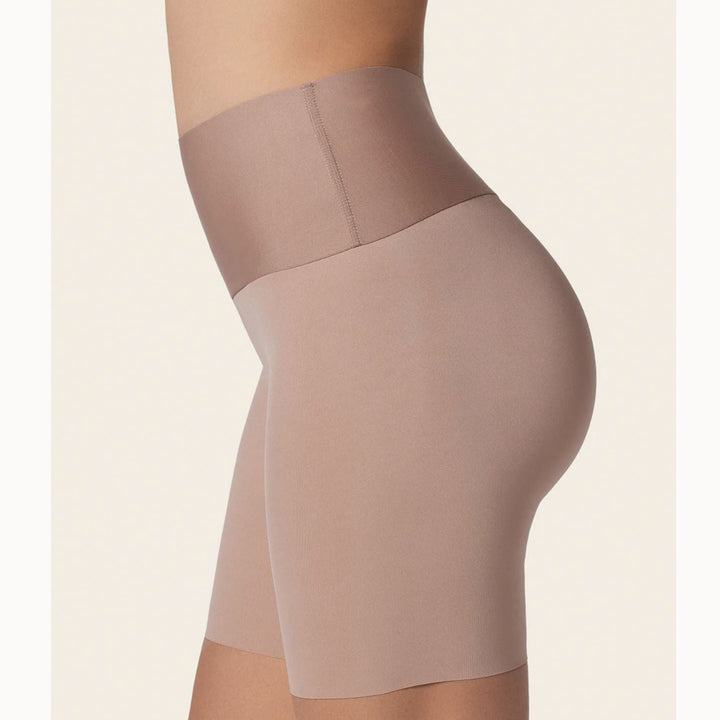 Leonisa Stay-In-Place Seamless Slip Short 012970 in Brown-Shapewear-Leonisa-Brown-Small-Anna Bella Fine Lingerie, Reveal Your Most Gorgeous Self!