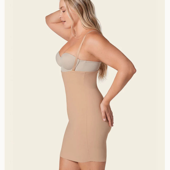 Leonisa Two-in-One Undetectable Sculpting Skort Slip 015803 in Golden Beige-Shapewear-Leonisa-Golden Beige-Medium-Anna Bella Fine Lingerie, Reveal Your Most Gorgeous Self!