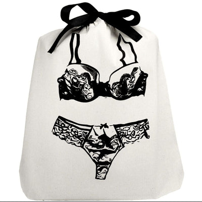 Lingerie Travel Bag in Cream-Anna Bella Fine Lingerie-