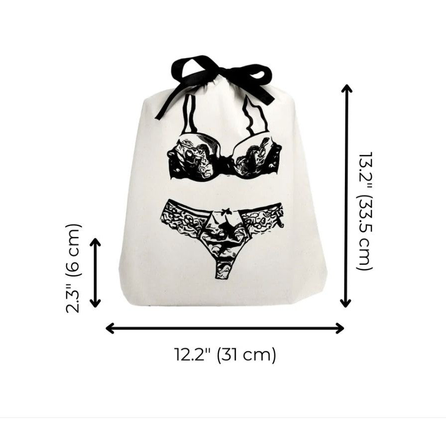 Lingerie Travel Bag in Cream-Anna Bella Fine Lingerie-