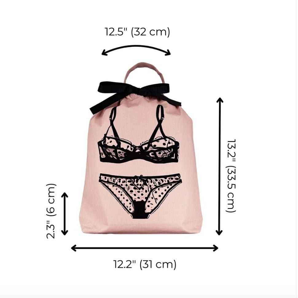 Lingerie Travel Bag in Pink Blush-Travel Accessories-Bag-All-Anna Bella Fine Lingerie, Reveal Your Most Gorgeous Self!