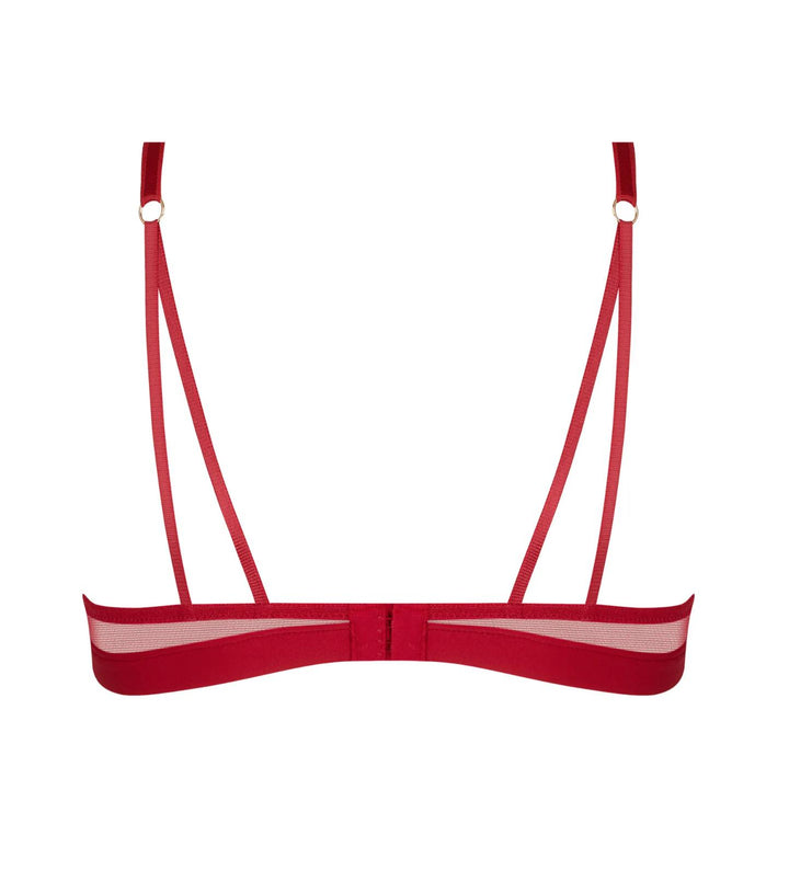 Lise Charmel Adorable en Sexy Demi Cup Bra ACH3485 in Rouge Effusion-Bras-Lise Charmel-Rouge Effusion-34-B-Anna Bella Fine Lingerie, Reveal Your Most Gorgeous Self!