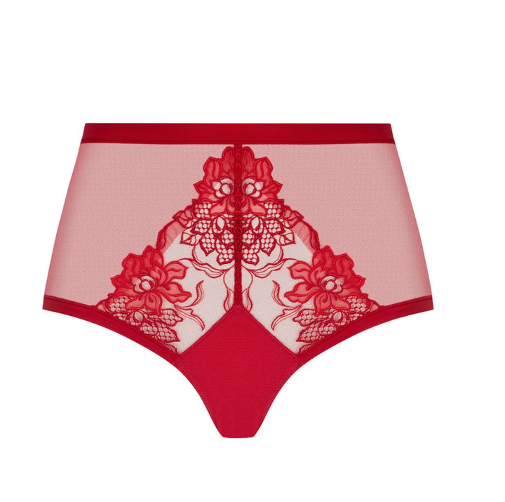 Lise Charmel Adorable en Sexy High Boyshort ACH1485 in Rouge Effusion-Panties-Lise Charmel-Rouge Effusion-Small-Anna Bella Fine Lingerie, Reveal Your Most Gorgeous Self!