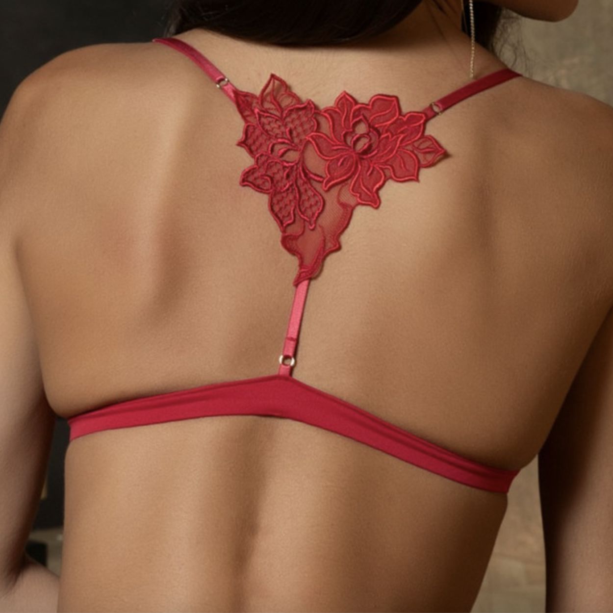 Lise Charmel Adorable en Sexy Non-Wire Bra ACH6585 in Rouge Effusion-Bralette-Lise Charmel-Rouge Effusion-Small-Anna Bella Fine Lingerie, Reveal Your Most Gorgeous Self!