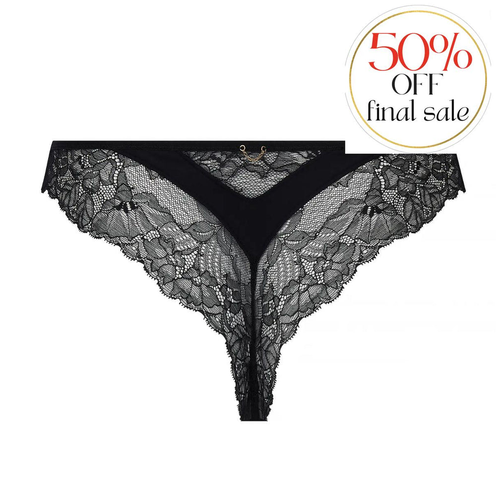 Lise Charmel Adorable en Sexy Thong ACH0085-Panties-Lise Charmel-Black-XSmall-Anna Bella Fine Lingerie, Reveal Your Most Gorgeous Self!