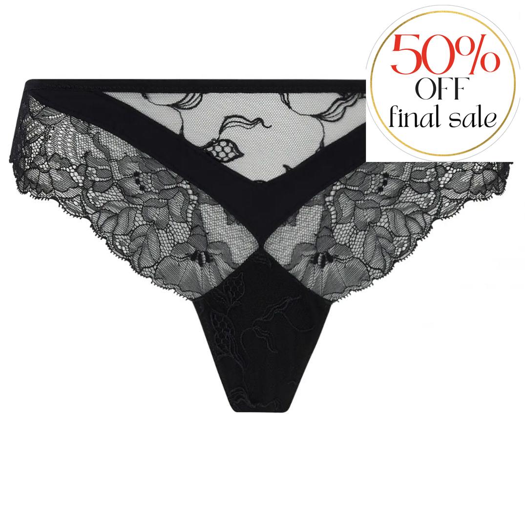 Lise Charmel Adorable en Sexy Thong ACH0085-Panties-Lise Charmel-Black-XSmall-Anna Bella Fine Lingerie, Reveal Your Most Gorgeous Self!
