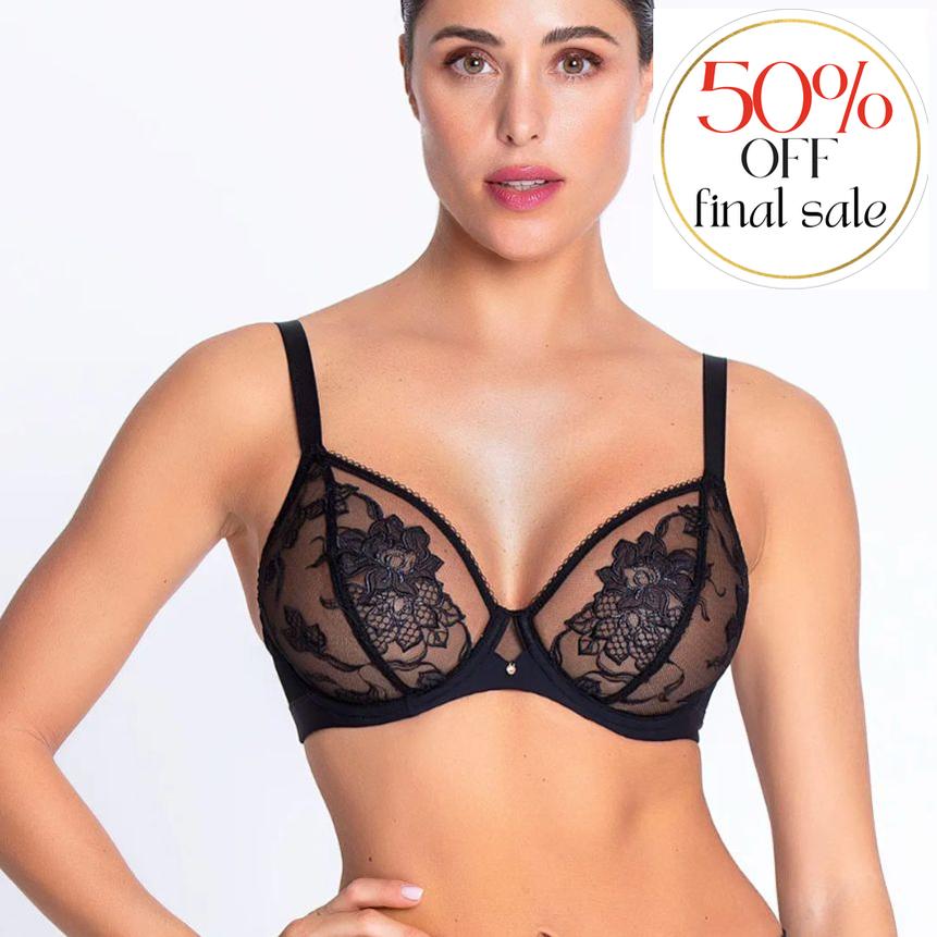 Lise Charmel Adorable en Sexy Triangle Bra ACH6785-Bras-Lise Charmel-Black-34-D-Anna Bella Fine Lingerie, Reveal Your Most Gorgeous Self!