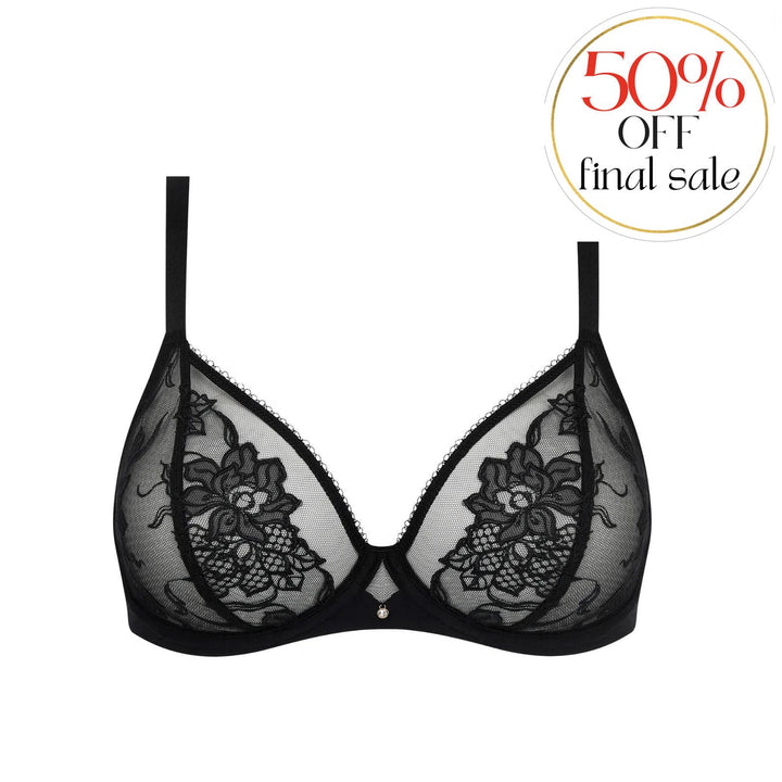 Lise Charmel Adorable en Sexy Triangle Bra ACH6785-Bras-Lise Charmel-Black-34-D-Anna Bella Fine Lingerie, Reveal Your Most Gorgeous Self!