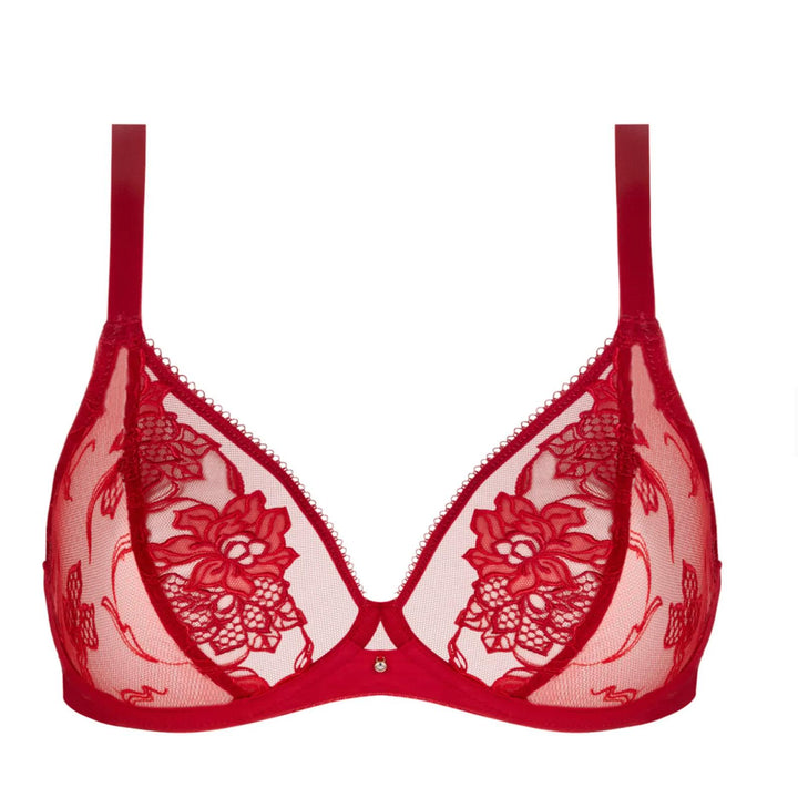 Lise Charmel Adorable en Sexy Triangle Bra BCH6785 in Rouge Effusion-Bras-Lise Charmel-Rouge Effusion-36-B-Anna Bella Fine Lingerie, Reveal Your Most Gorgeous Self!