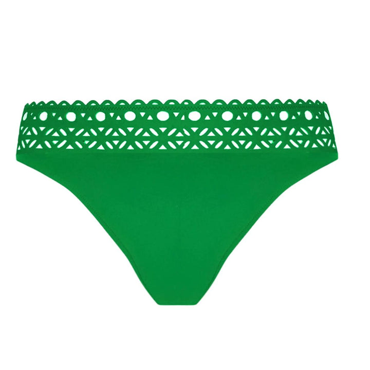 Lise Charmel Ajourage Couture Brazilian Low Waist Bikini ABA0415 in Ajourage Vert-Swimwear-Lise Charmel-Ajourage Vert-Small-Anna Bella Fine Lingerie, Reveal Your Most Gorgeous Self!