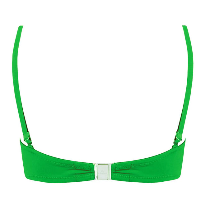 Lise Charmel Ajourage Couture Padded Strapless Bikini Top in Aourage VertABA5015-Swimwear-Lise Charmel-Ajourage Vert-32-B-Anna Bella Fine Lingerie, Reveal Your Most Gorgeous Self!