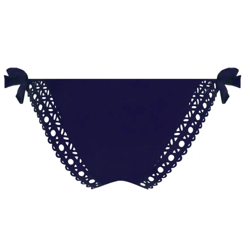 Lise Charmel Ajourage Couture Side Tie Bikini ABA0115-Anna Bella Fine Lingerie-Blue Crystal-XSmall-