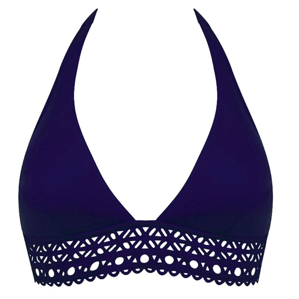 Lise Charmel Ajourage Couture Triangle Bra ABA2015-Anna Bella Fine Lingerie-Blue Crystal-Small-