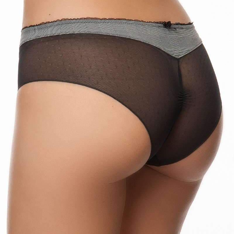 Lise Charmel Antinea Lady Dentelle Boyshort CCC0466-Panties-Antinea by Lise Charmel-Gris Nuit-Small-Anna Bella Fine Lingerie, Reveal Your Most Gorgeous Self!