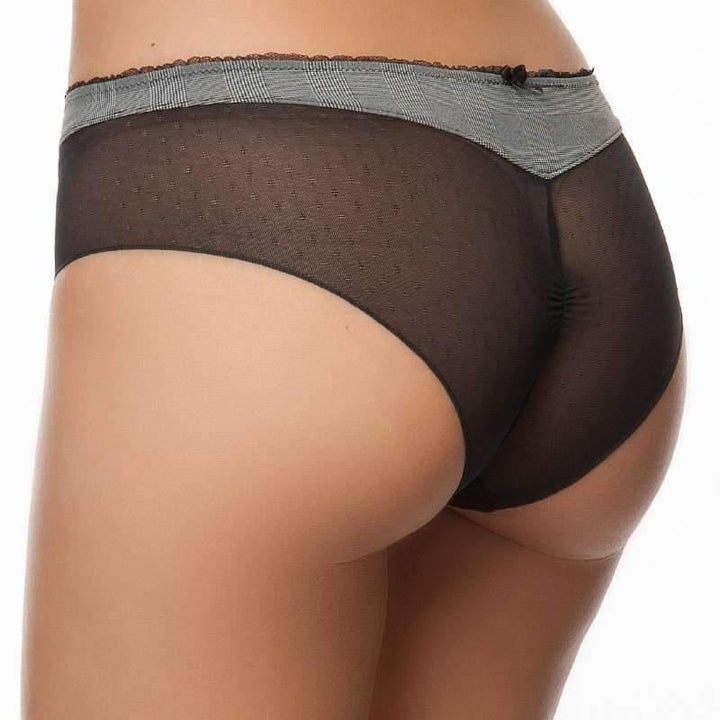 Lise Charmel Antinea Lady Dentelle Boyshort CCC0466-Panties-Antinea by Lise Charmel-Gris Nuit-Small-Anna Bella Fine Lingerie, Reveal Your Most Gorgeous Self!