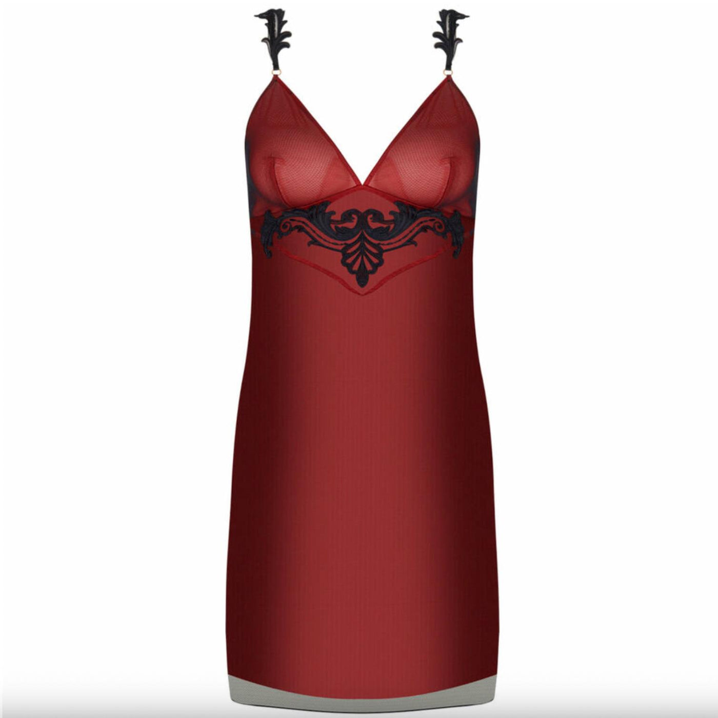 Lise Charmel Bellissime Inconnue Sexy Nightie ALJ1249-Anna Bella Fine Lingerie-Ombre Rouge-Small-