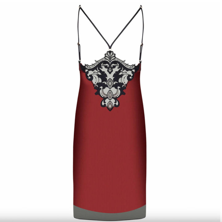 Lise Charmel Bellissime Inconnue Sexy Nightie ALJ1249-Loungewear-Lise Charmel-Ombre Rouge-Small-Anna Bella Fine Lingerie, Reveal Your Most Gorgeous Self!
