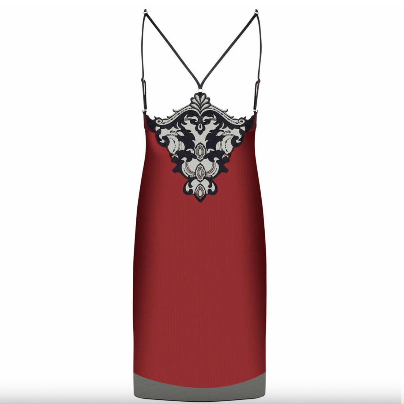 Lise Charmel Bellissime Inconnue Sexy Nightie ALJ1249-Anna Bella Fine Lingerie-Ombre Rouge-Small-