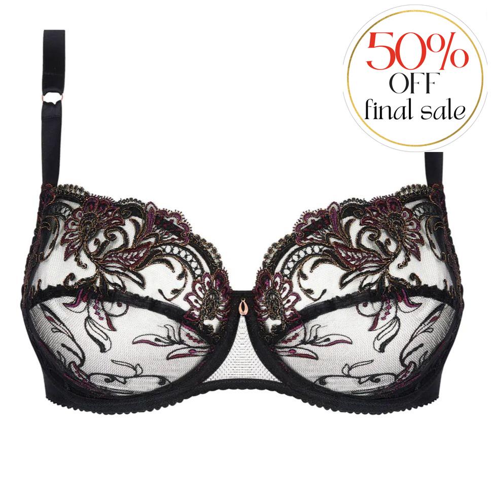 Lise Charmel Charme Secret Demi Full Cup Bra BCJ3033-Bras-Lise Charmel-Charme Noir-32-F-Anna Bella Fine Lingerie, Reveal Your Most Gorgeous Self!