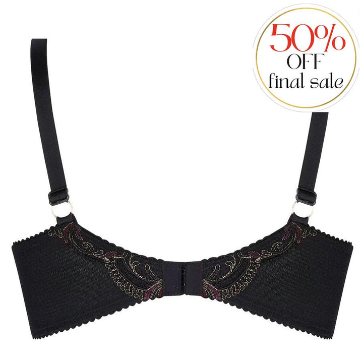 Lise Charmel Charme Secret Demi Full Cup Bra BCJ3033-Bras-Lise Charmel-Charme Noir-32-F-Anna Bella Fine Lingerie, Reveal Your Most Gorgeous Self!