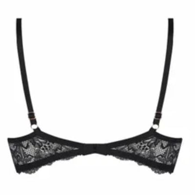 Lise Charmel Charme Secret Padded Demi Bralette ACJ8933-Anna Bella Fine Lingerie-Charme Noir-38-C