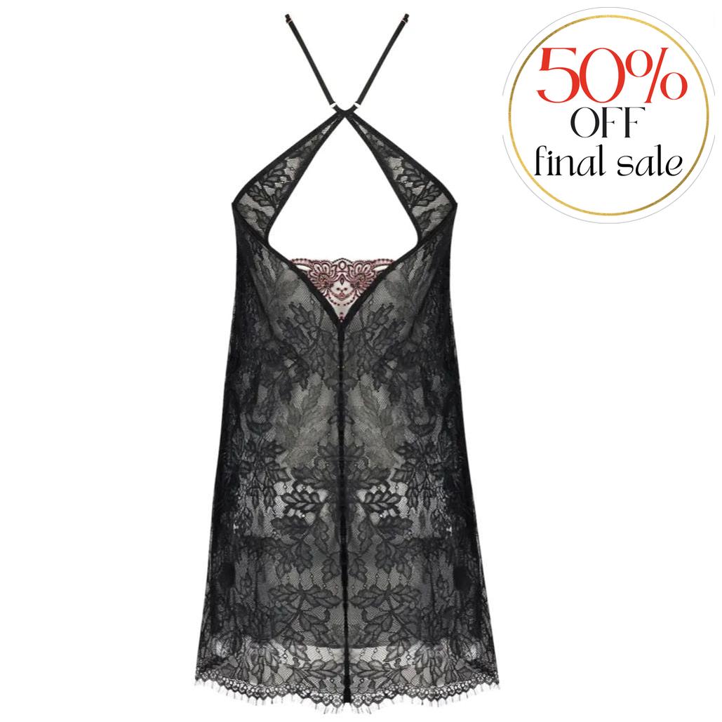 Lise Charmel Charme Secret Sexy Nightie ALJ1233-Anna Bella Fine Lingerie-Charme Noir-Small-