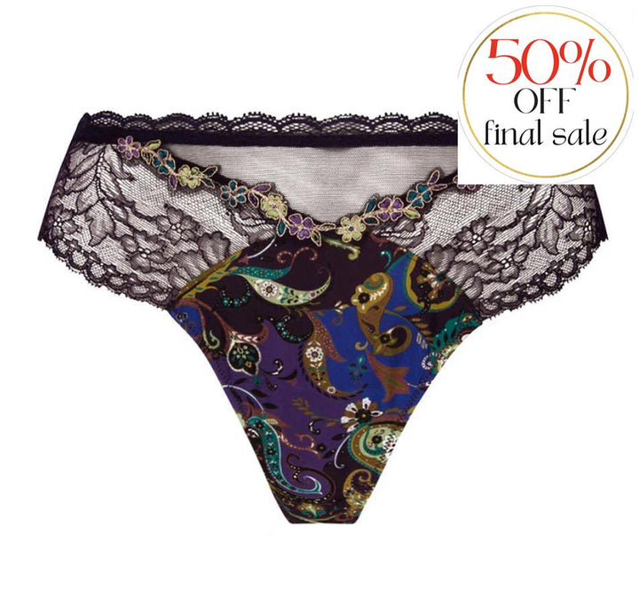 Lise Charmel Dentelle Cashmer Thong ACH0051-Panties-Lise Charmel-Emaux Cashmer-XSmall-Anna Bella Fine Lingerie, Reveal Your Most Gorgeous Self!
