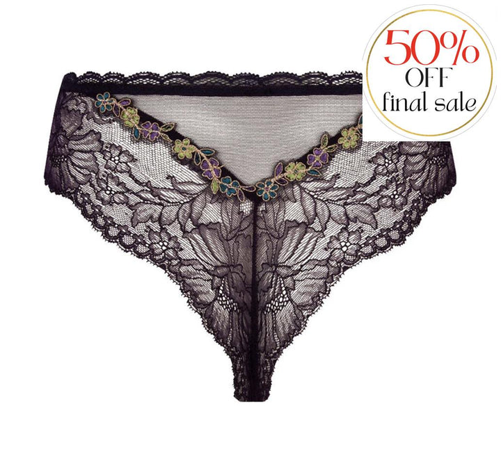 Lise Charmel Dentelle Cashmer Thong ACH0051-Panties-Lise Charmel-Emaux Cashmer-XSmall-Anna Bella Fine Lingerie, Reveal Your Most Gorgeous Self!