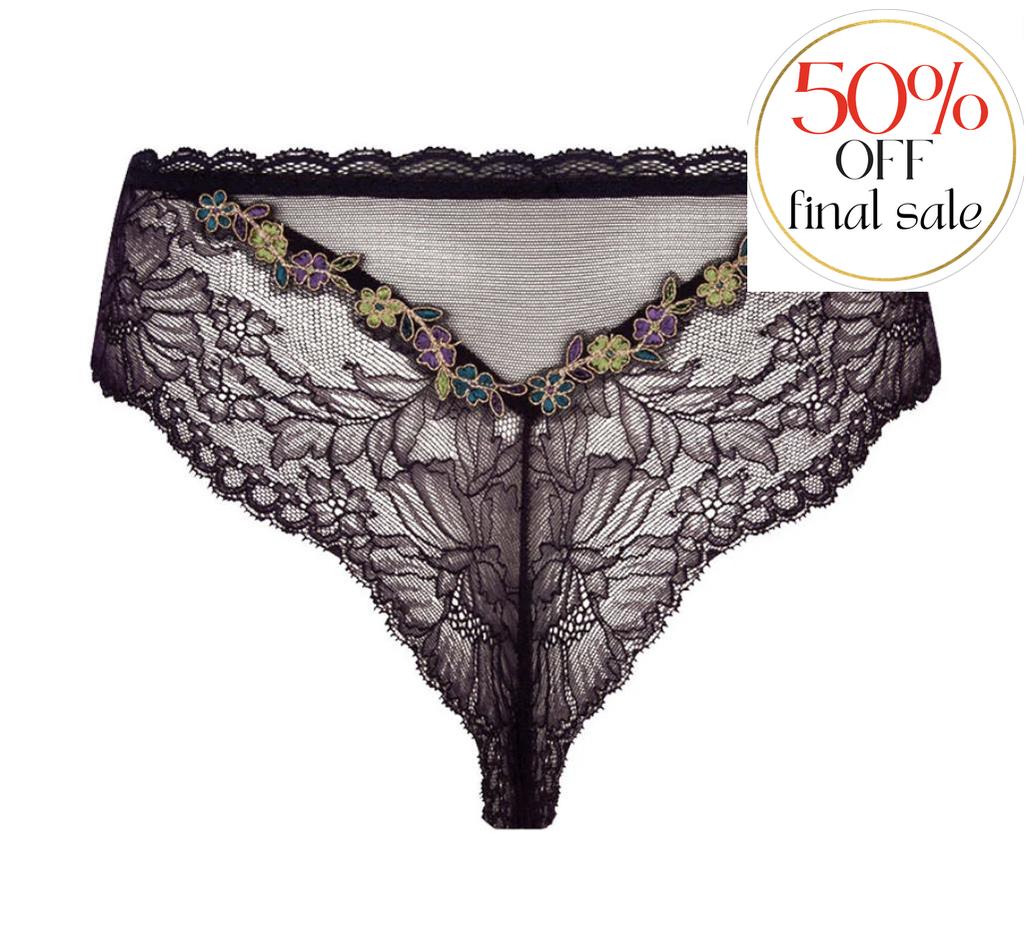 Lise Charmel Dentelle Cashmer Thong ACH0051-Panties-Lise Charmel-Emaux Cashmer-XSmall-Anna Bella Fine Lingerie, Reveal Your Most Gorgeous Self!